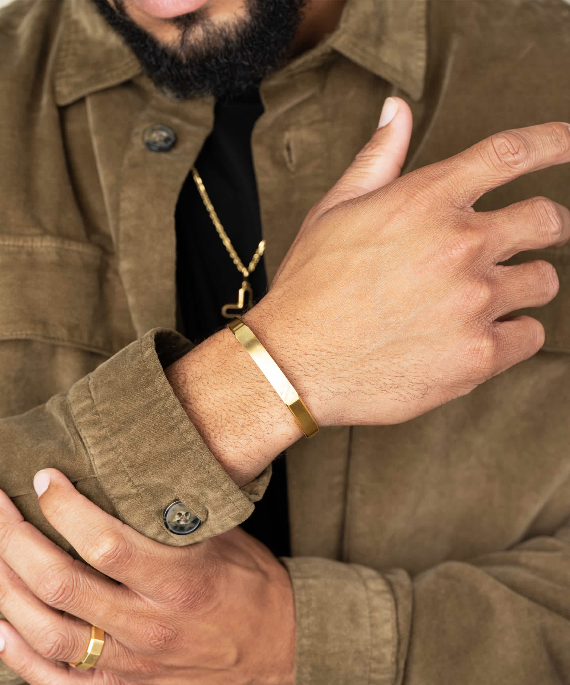 Menswear Essentials - Ace Cuff Gold