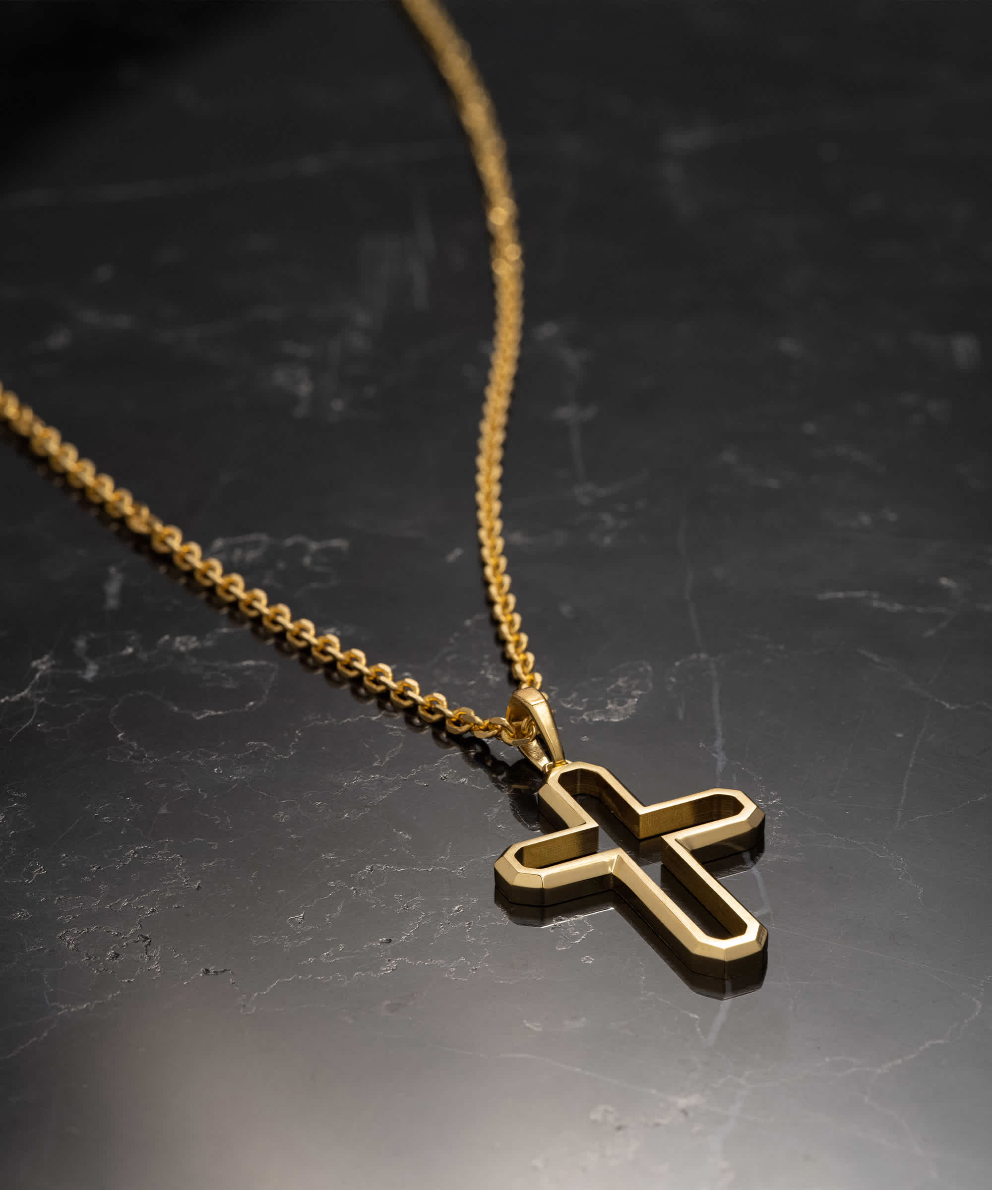 Chain Included - Gold Covenant Pendant Necklace