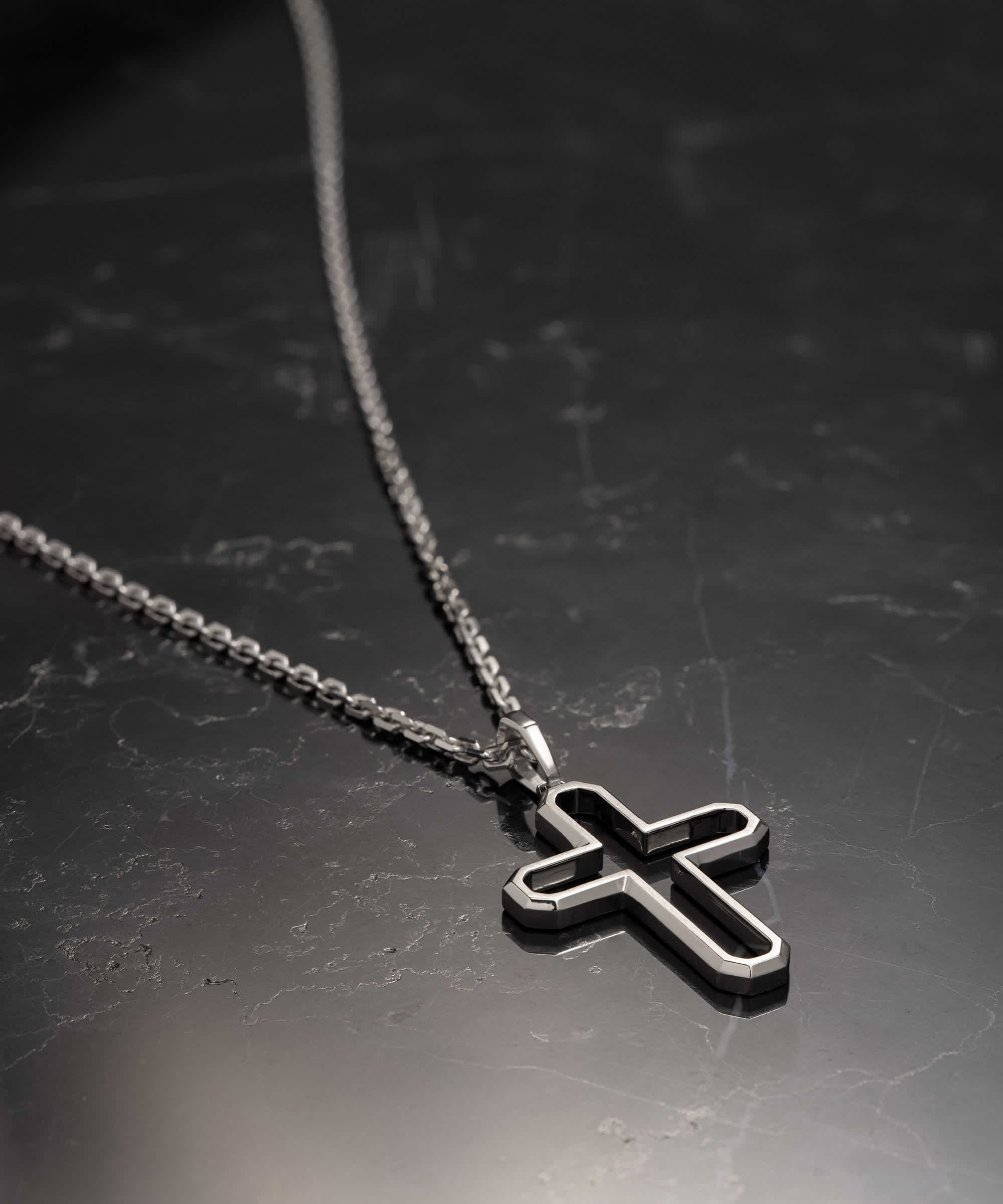 Chain Included - Silver Covenant Pendant Necklace