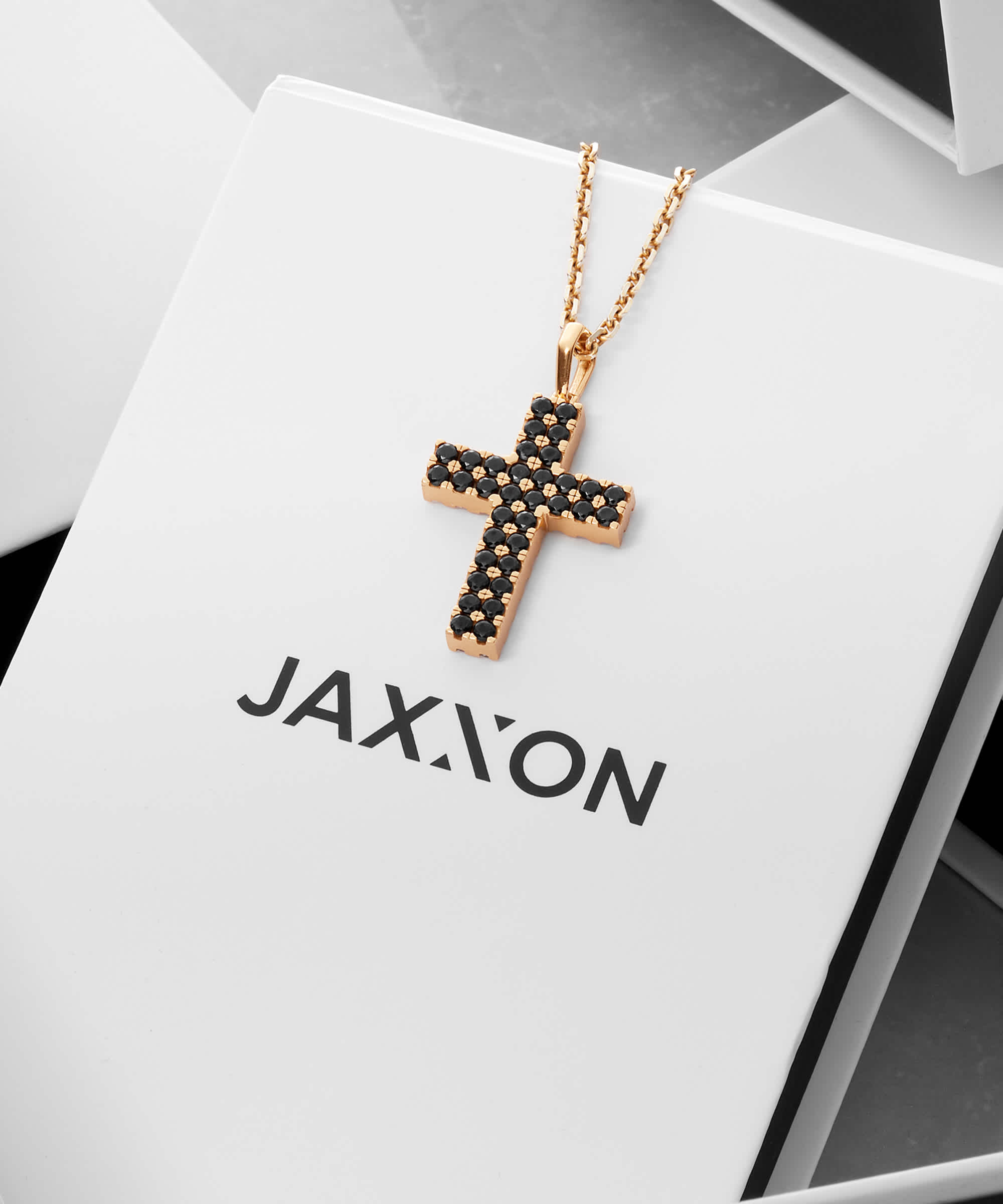 Handcrafted - Gold Reversible Cross Pendant Necklace