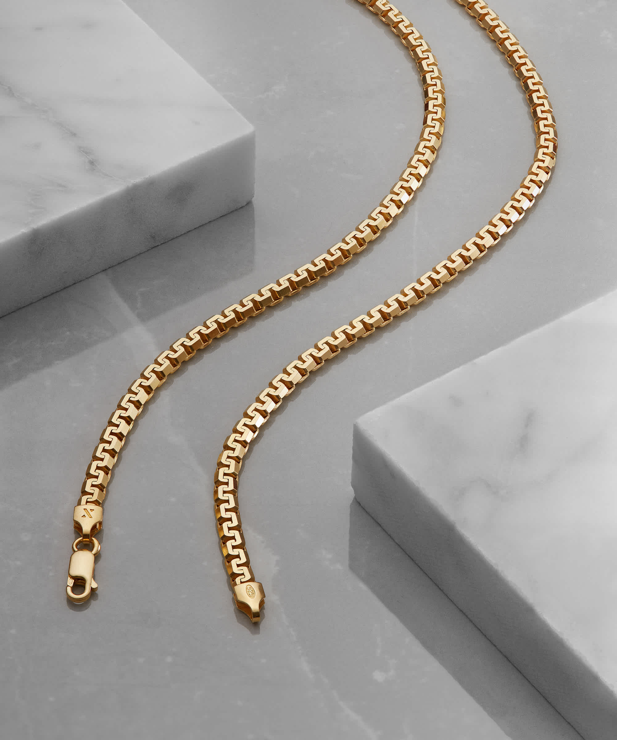 Italian Made -Greek Chain Gold Bonded