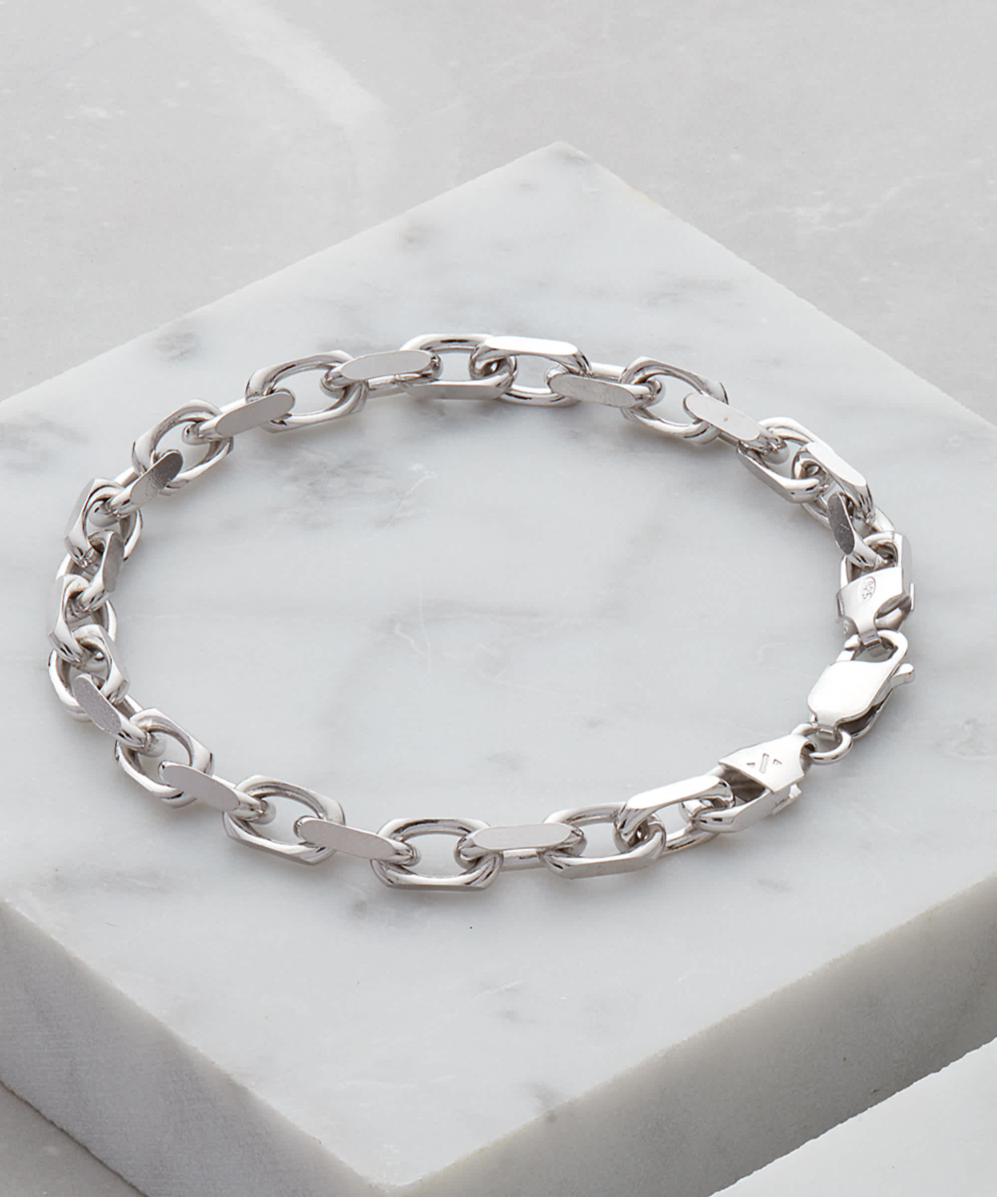 No Compromises - Men's Cable Bracelet Silver