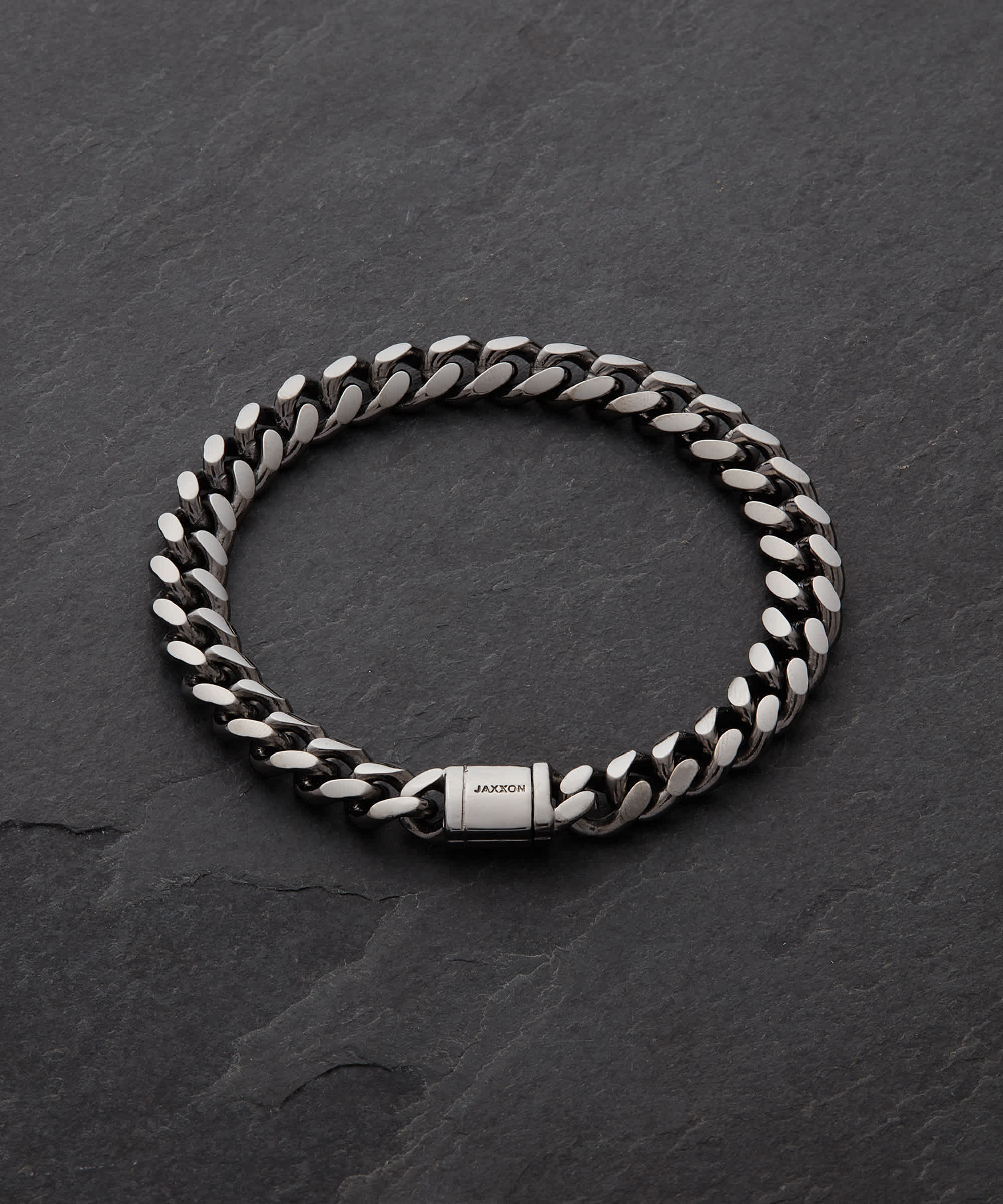 Men's Black Cuban Bracelet - Black Rhodium