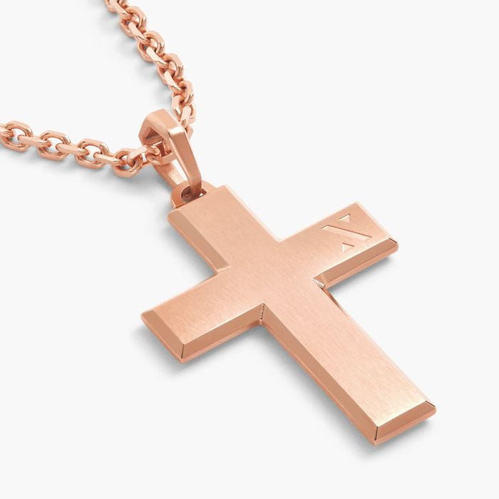 Mosaic Cross Pendant NecklaceImage