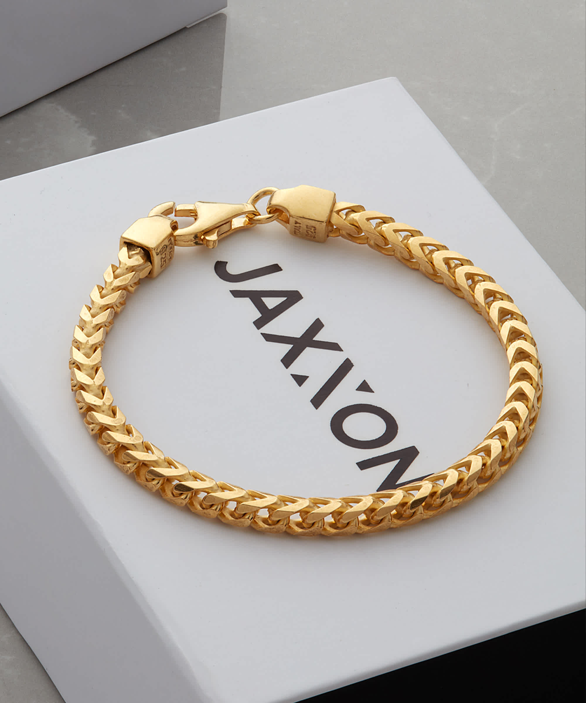 Mens Franco Bracelet Gold - No Compromises