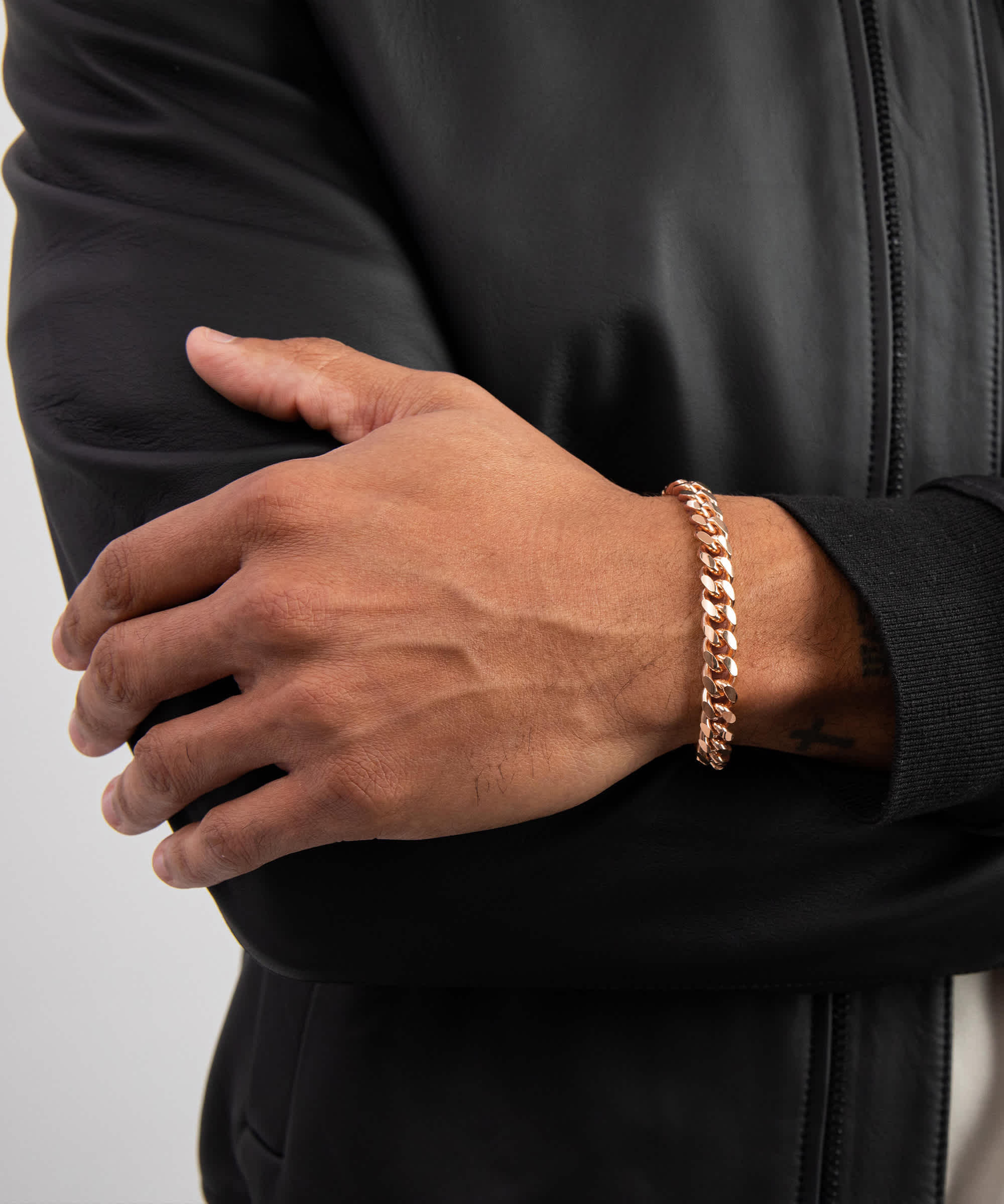 Timeless Style - 8mm Cuban Rose Gold Bracelet