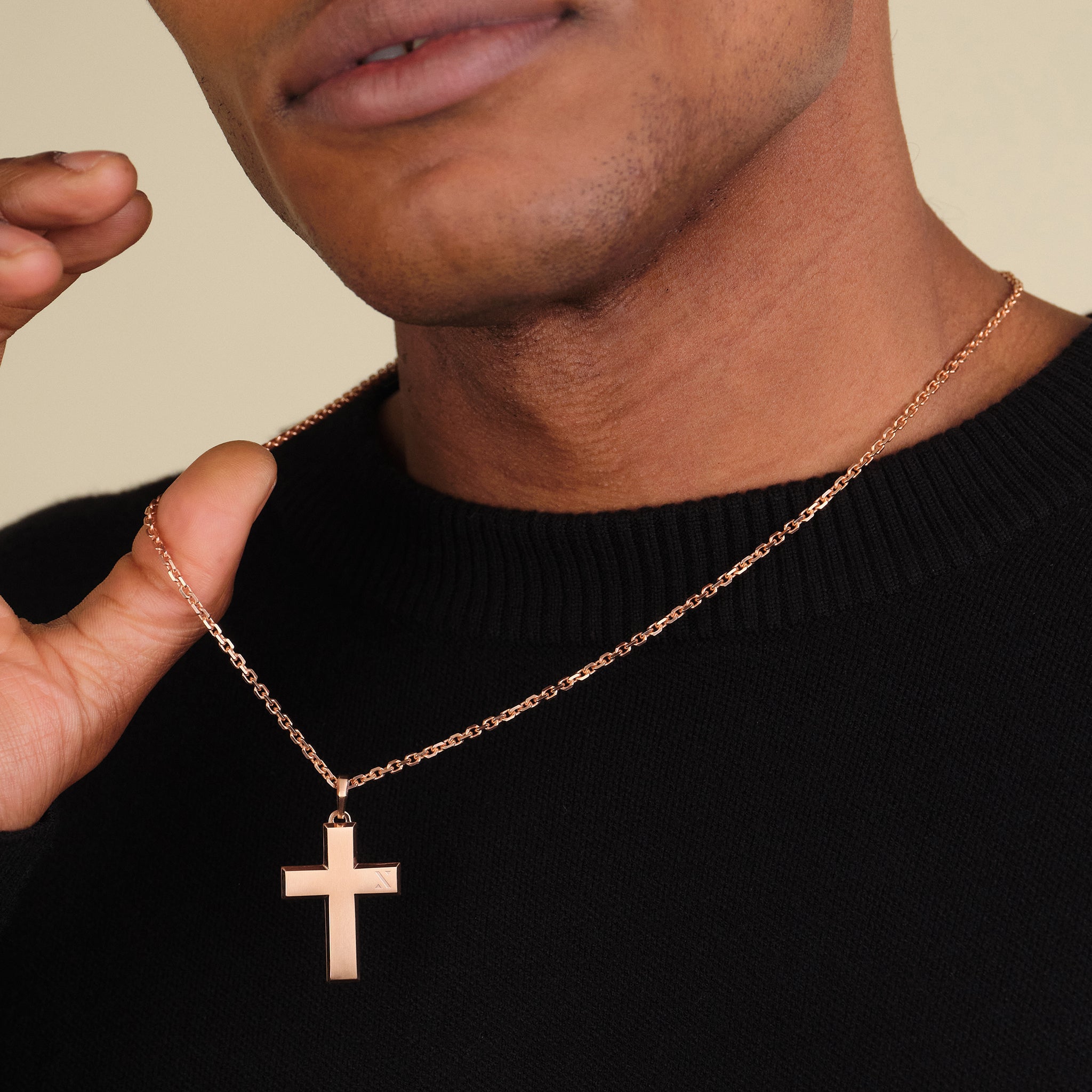 Mosaic Cross Pendant NecklaceImage