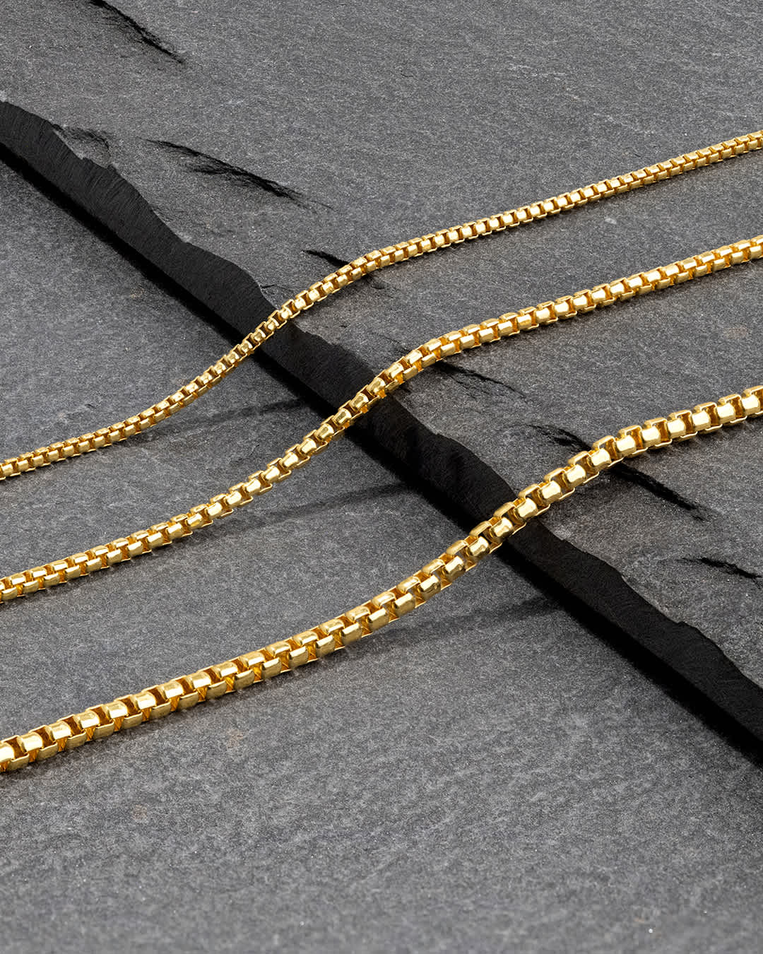 No Compromises - Round Box Chain Gold Bonded