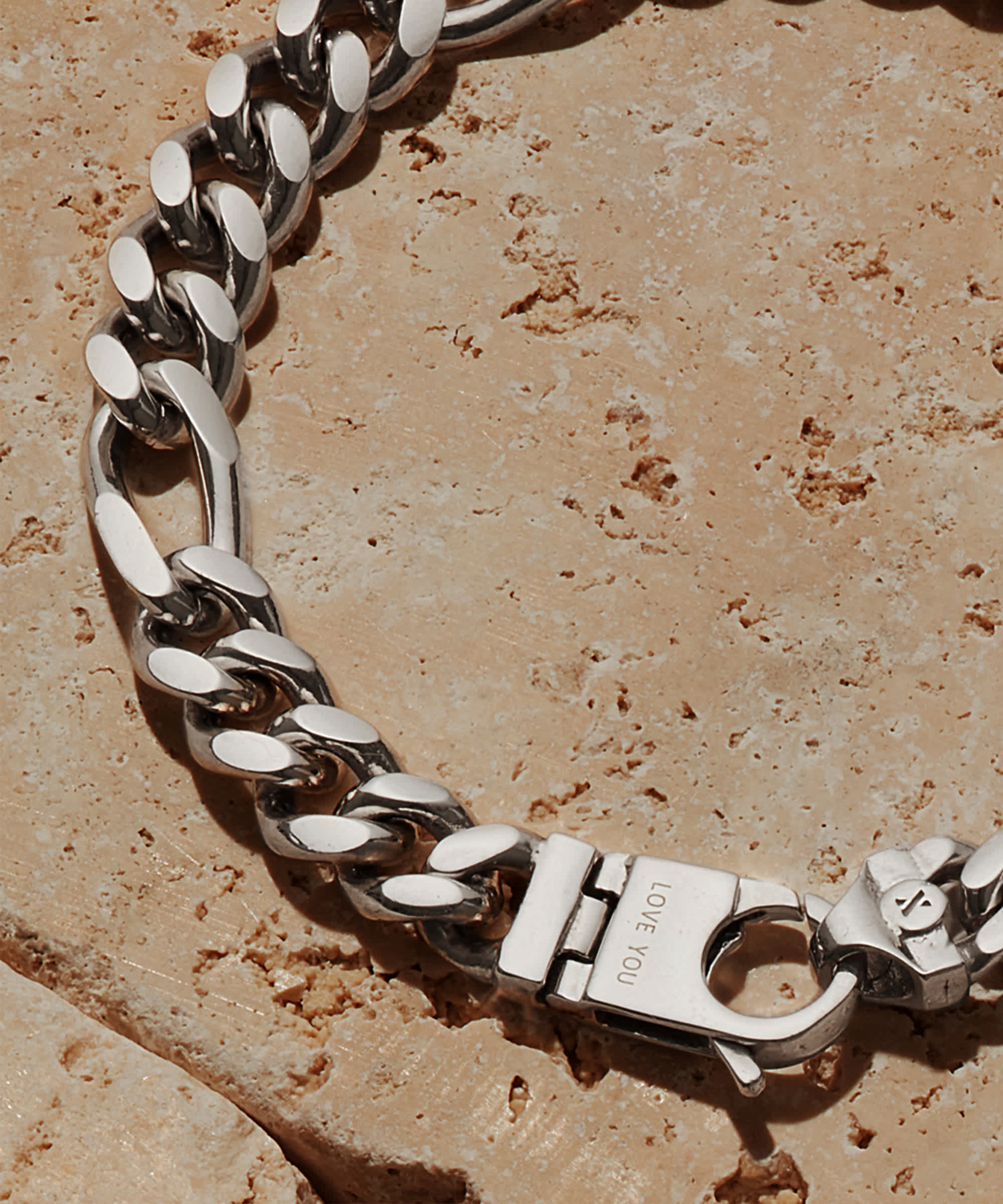 Engravable - Silver Figaro Bracelets