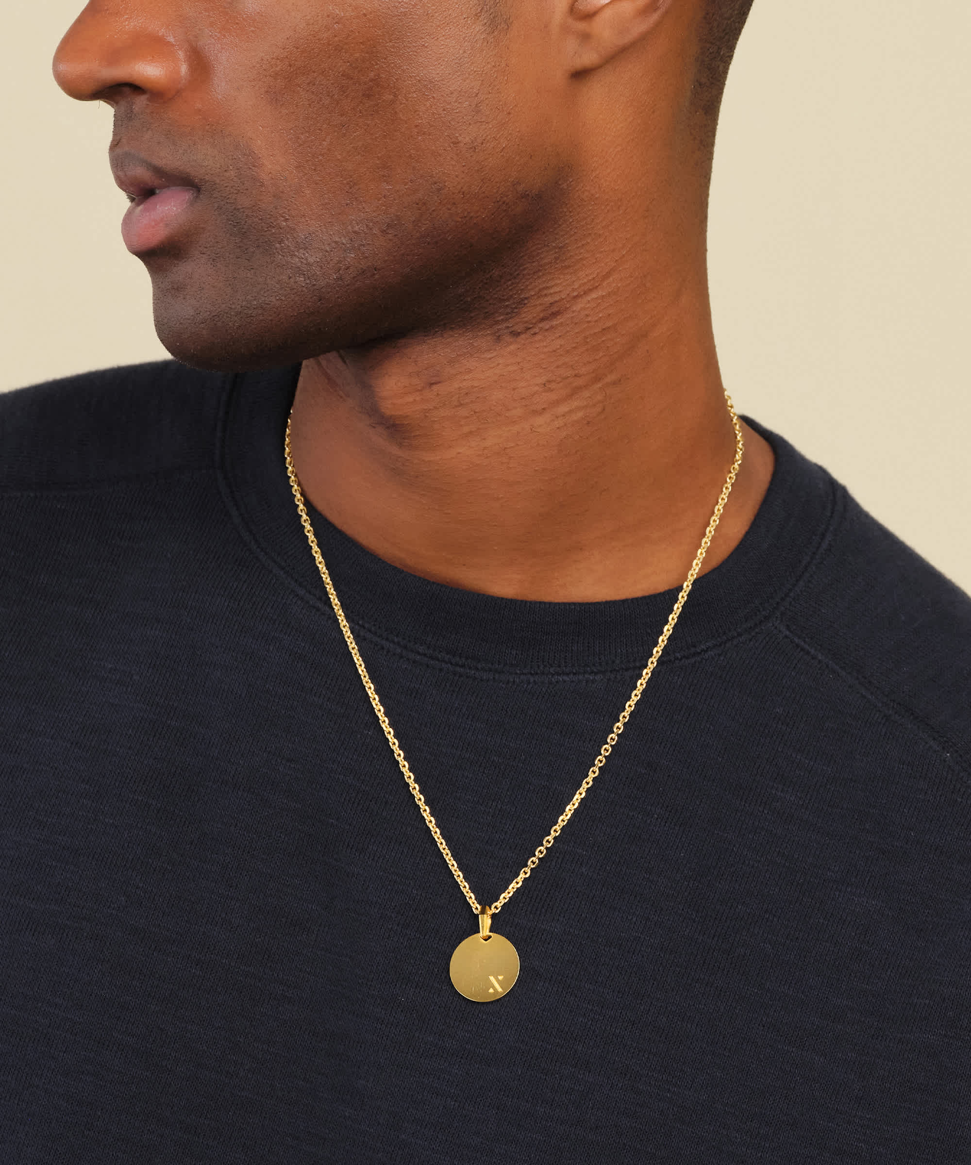 Designed in Italy - Standard Pendant Necklace Gold