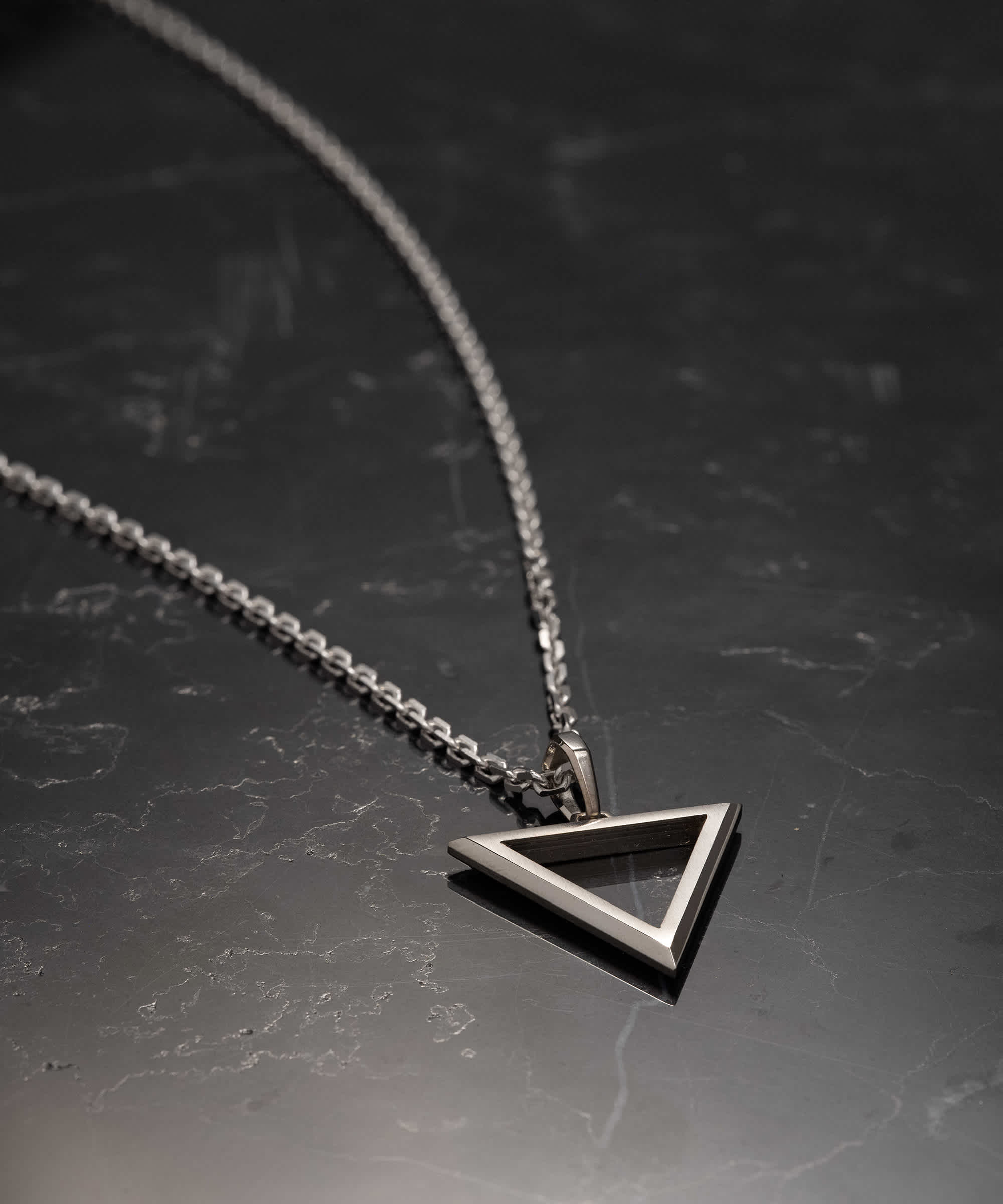 Handcrafted - Silver Trinity Pendant Necklace