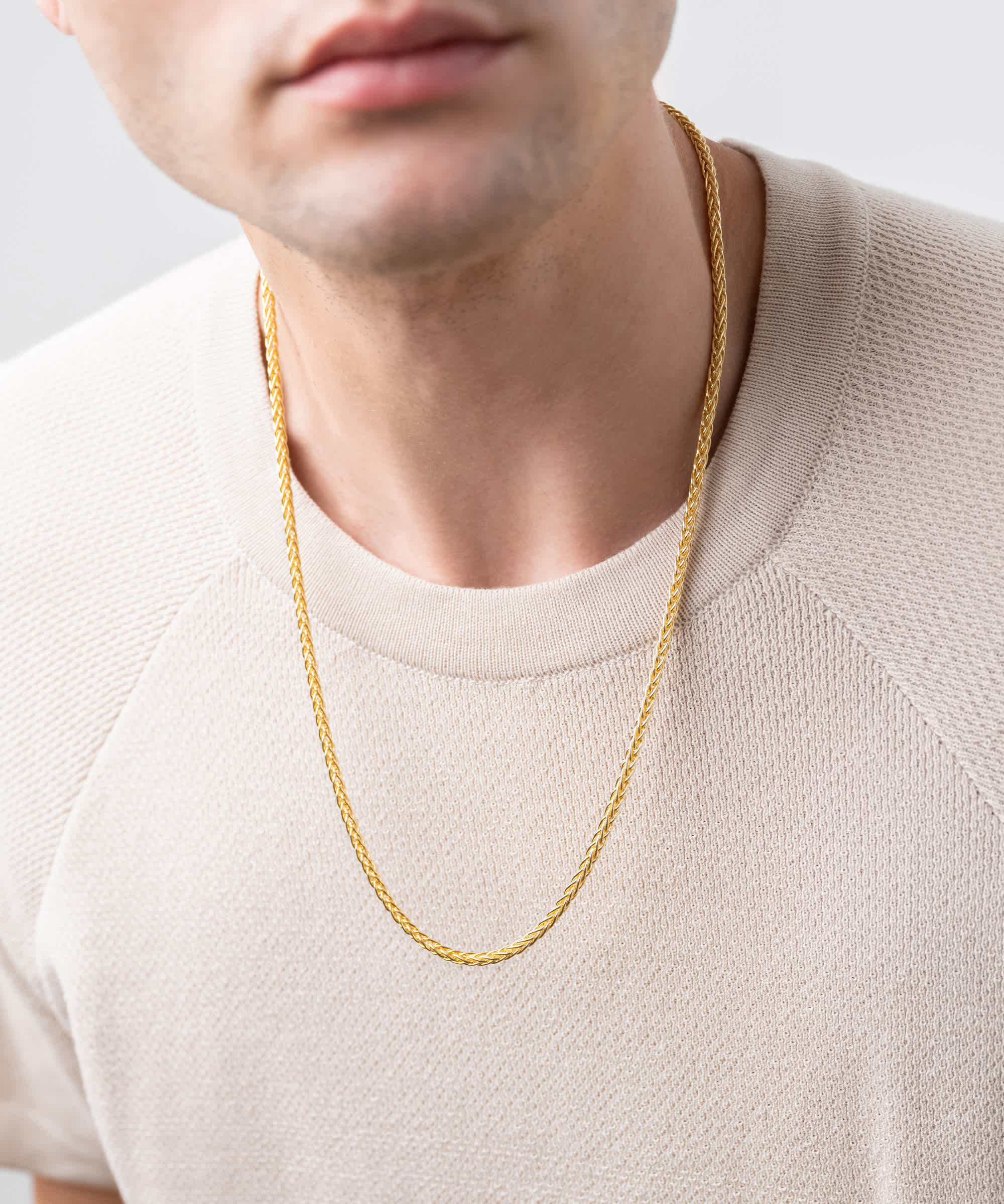 Wheat Chain Gold Bonded - Italian Made